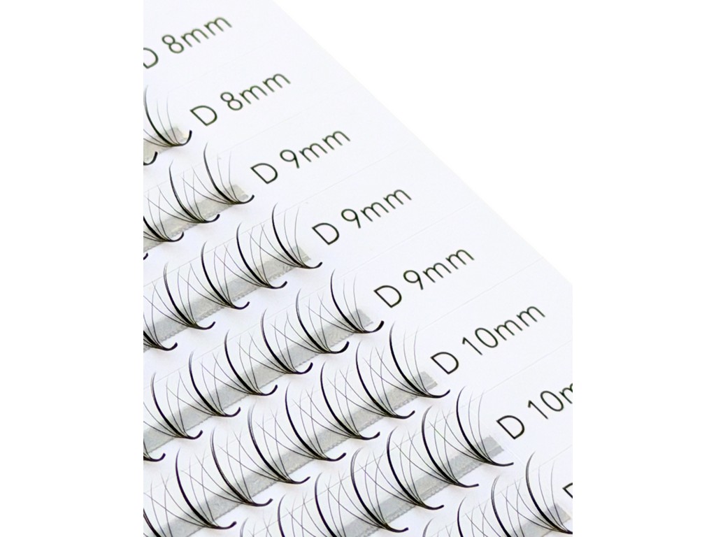 Premade 5D Wispy Lashes – Mix 7–13 mm Big Box (400 Fans)